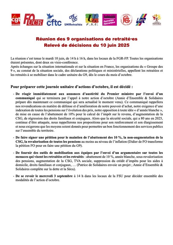 2025 06 10 Décisions