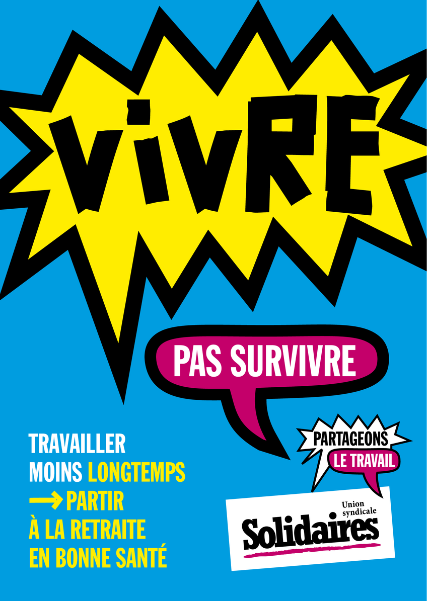 Autocollant Vivre, pas survivre !